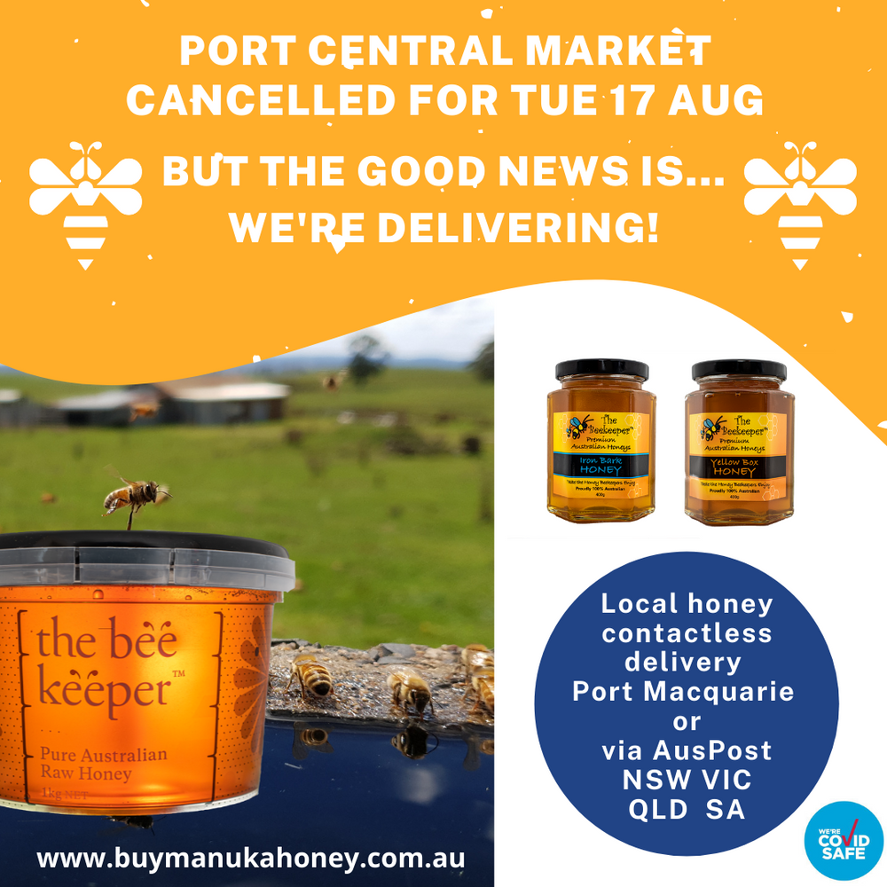 NSW Regional Lockdown means no market, but you can order honey online for delivery